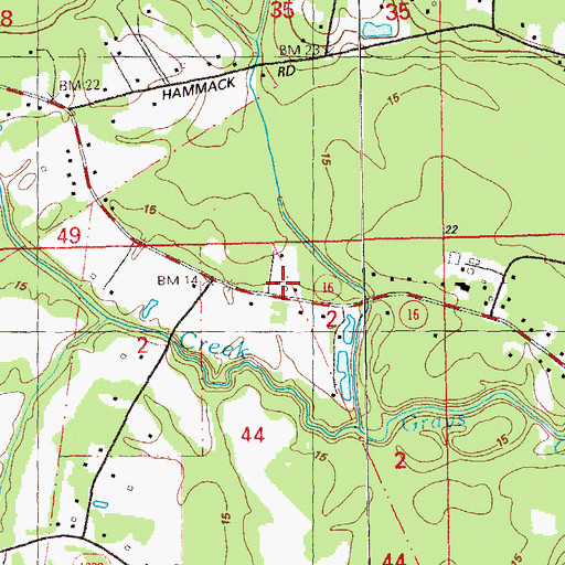 Topographic Map of Livingston Parish Fire Protection District 4, LA