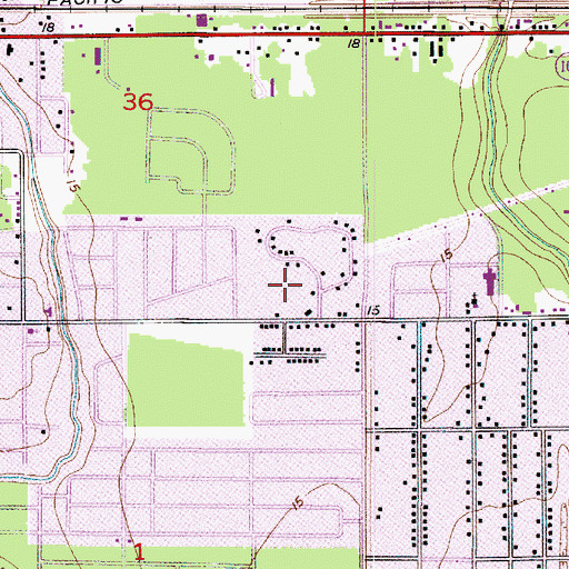 Topographic Map of Sulphur Fire Department East Side Station, LA