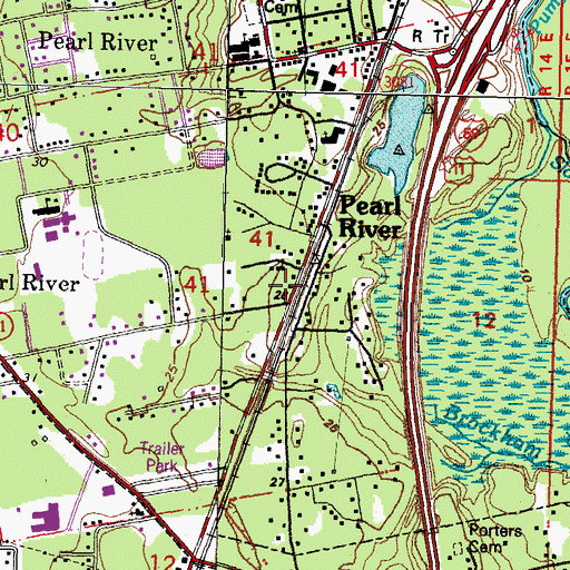 Topographic Map of Saint Tammany Parish Fire District 11 Station 112, LA