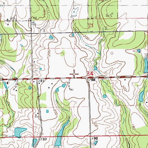 Topographic Map of Wilmer Volunteer Fire Department Station 2, LA