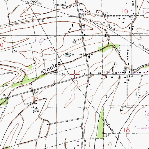 Topographic Map of Milton Volunteer Fire Department, LA
