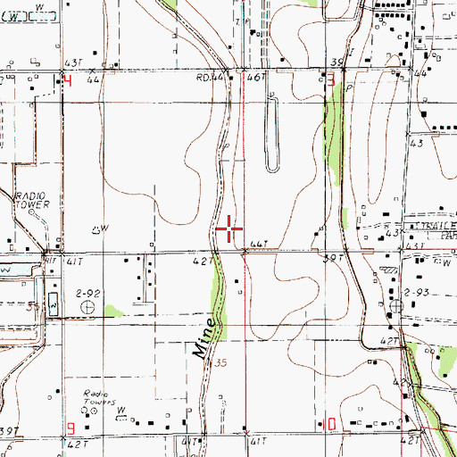 Topographic Map of Lafayette Fire Department Training Center, LA