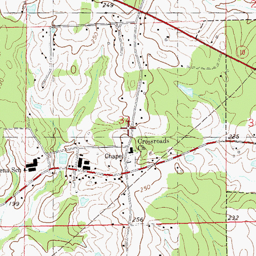 Topographic Map of South Second Ward Fire District, LA