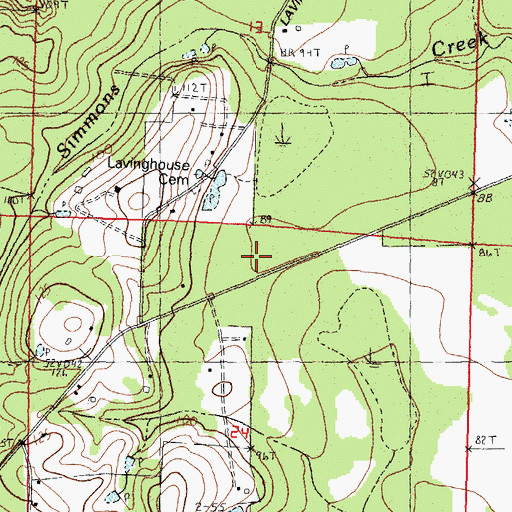 Topographic Map of Saint Tammany Parish Fire District 9 Station 93, LA