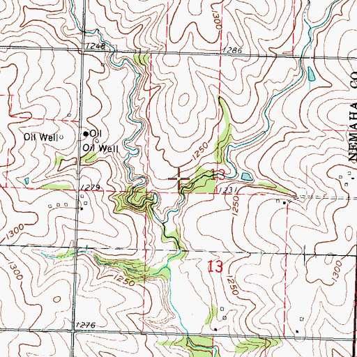 Topographic Map of Sabetha Wastewater Treatment Facility, KS