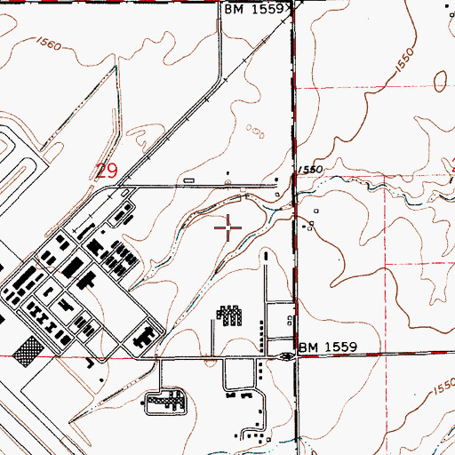Topographic Map of Reno County Sewer District Number 202, KS
