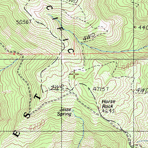 Topographic Map of Wilson Camp (historical), CA