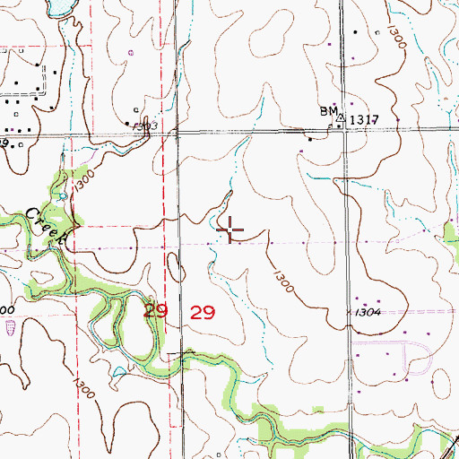 Topographic Map of Rose Hill Wastewater Treatment Facility, KS