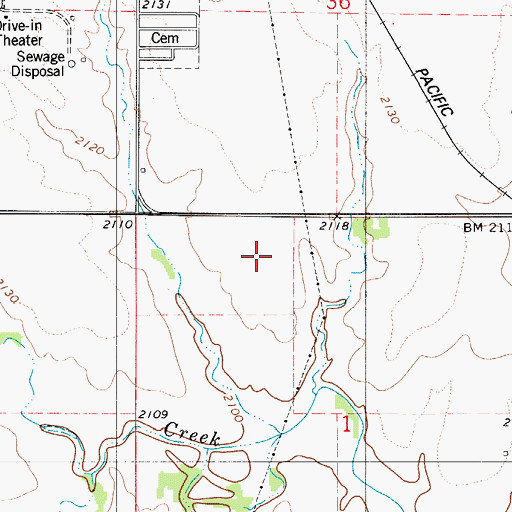 Topographic Map of Plainville Wastewater Plant, KS