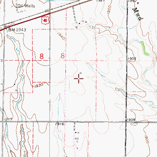 Topographic Map of Victoria Wastewater Plant, KS