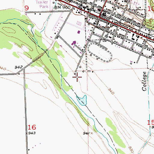 Topographic Map of Saint Marys Wastewater Treatment Facility, KS