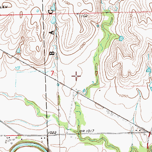 Topographic Map of Eureka Sewer Treatment Plant, KS