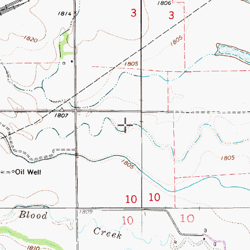 Topographic Map of Hoisington Sewer Treatment Plant, KS