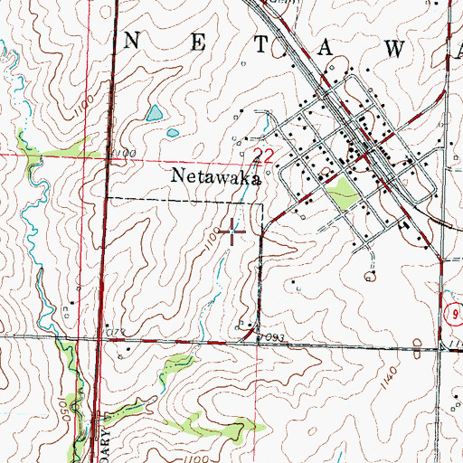 Topographic Map of Netawaka Wastewater Treatment Plant, KS
