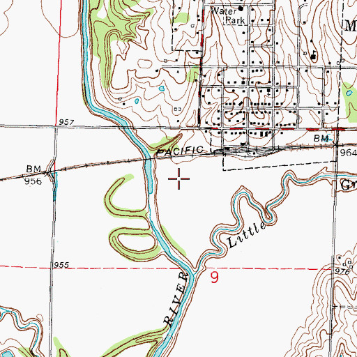 Topographic Map of Muscotah Wastewater Treatment Facility, KS