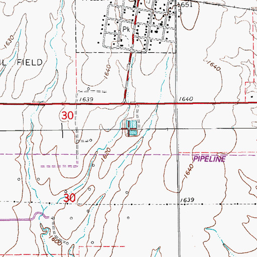 Topographic Map of Windom Sewer Treatment Plant, KS