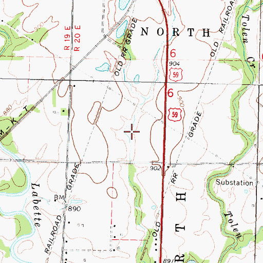 Topographic Map of Flynn Industrial Park, KS