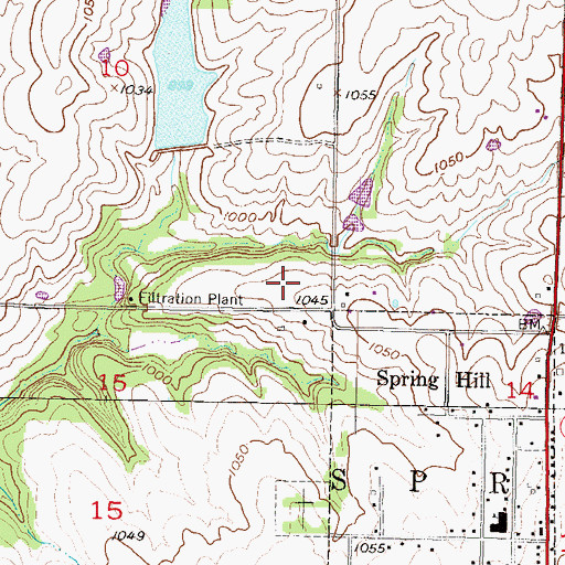 Topographic Map of MacKenzie Industrial Park, KS