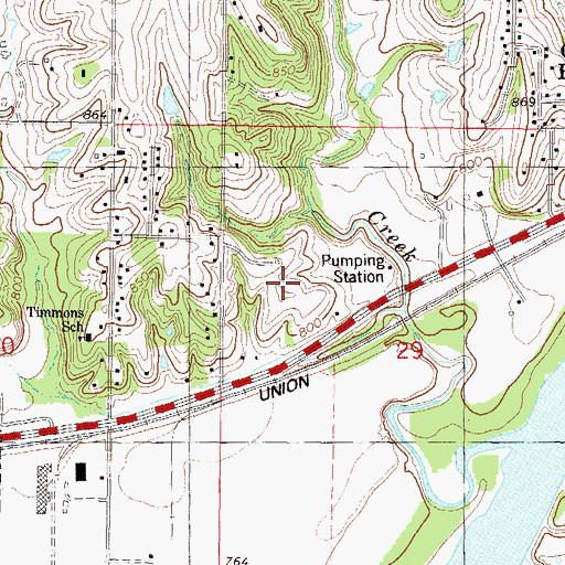 Topographic Map of West Hills Business Park, KS