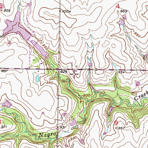 Topographic Map of Iron Horse Office and Retail Park, KS