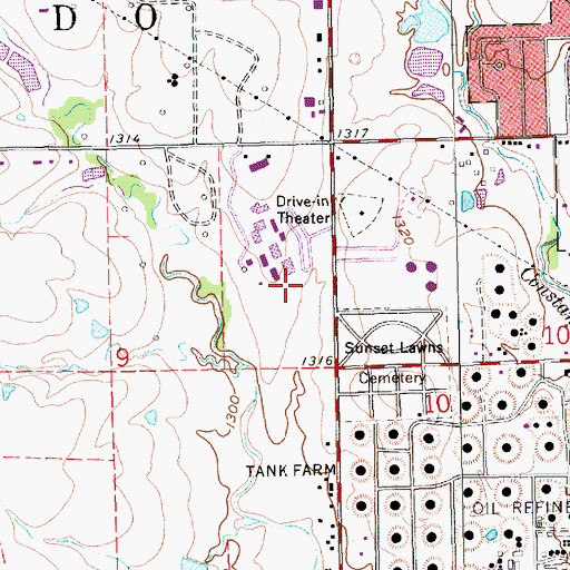 Topographic Map of Butler Community College Main Campus Building 1900, KS