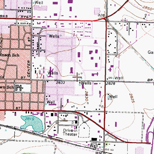 Topographic Map of Garden City Community College Southwest Kansas Fire Training Center, KS