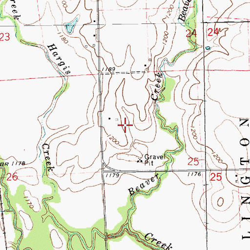 Topographic Map of Wellington Landfill, KS