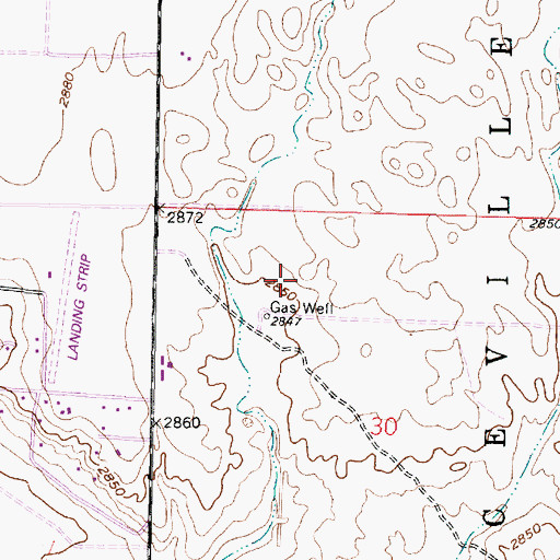 Topographic Map of Western Plains Regional Landfill, KS