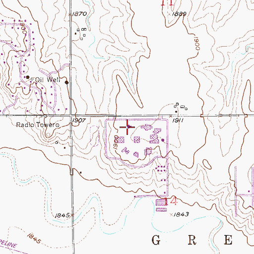 Topographic Map of Barton Community College - A Building, KS