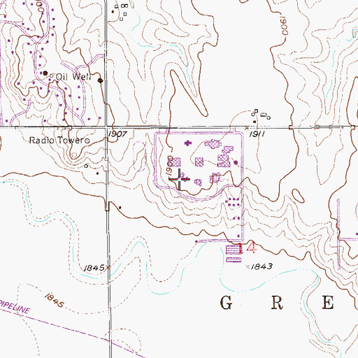 Topographic Map of Barton Community College - C Building, KS