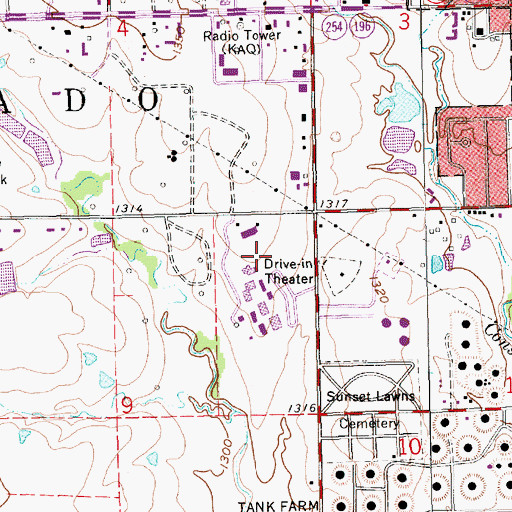 Topographic Map of Butler Community College Main Campus Building 1500, KS
