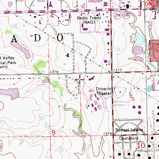 Topographic Map of Butler Community College Main Campus Building 1600, KS