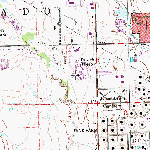 Topographic Map of Butler Community College Main Campus Building 300, KS