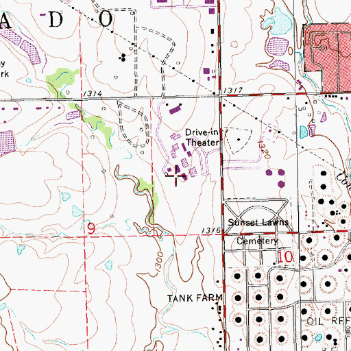 Topographic Map of Butler Community College Main Campus Building 400, KS