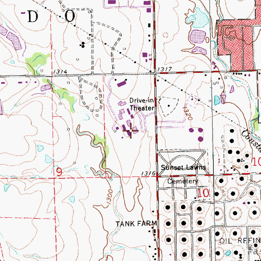 Topographic Map of Butler Community College Main Campus Building 500, KS