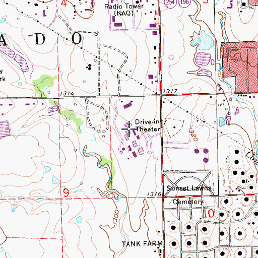 Topographic Map of Butler Community College Main Campus Building 700, KS