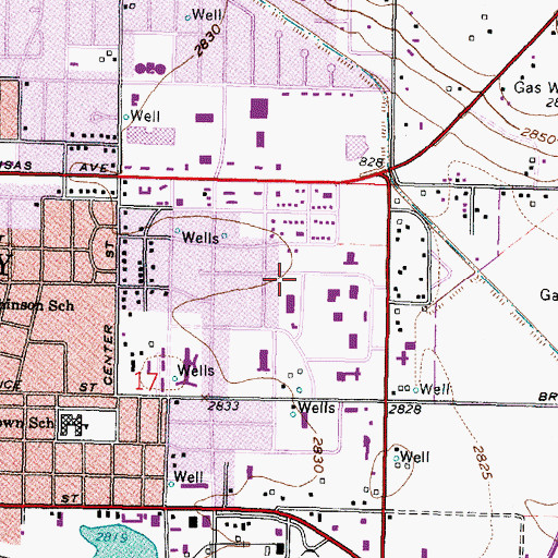 Topographic Map of Garden City Community College Gary E Jarmer Technical Annex, KS