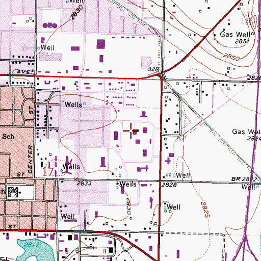 Topographic Map of Garden City Community College Pauline Joyce Fine Arts Buildings, KS