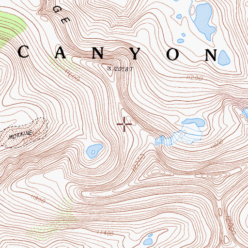 Topographic Map of Windy Ridge, CA
