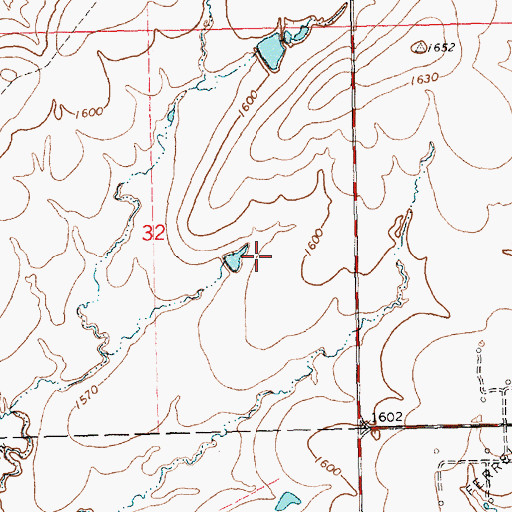 Topographic Map of Elk River Wind Farm, KS