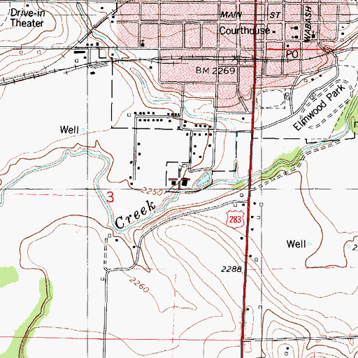 Topographic Map of Norton Municipal Power Plant, KS