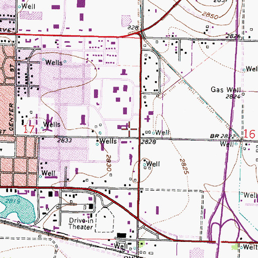 Topographic Map of Garden City Community College East Residential Hall, KS