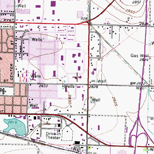 Topographic Map of Garden City Community College West Residential Hall, KS