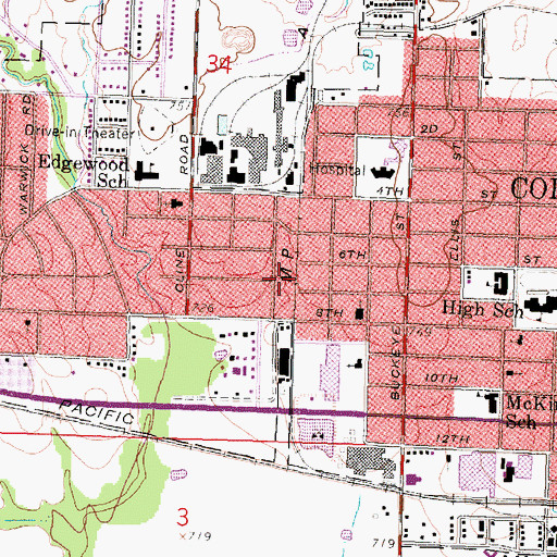 Topographic Map of Sycamore Landing, KS