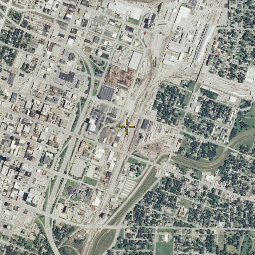 Aerial/Satellite Image of Topeka Amtrak Station, KS