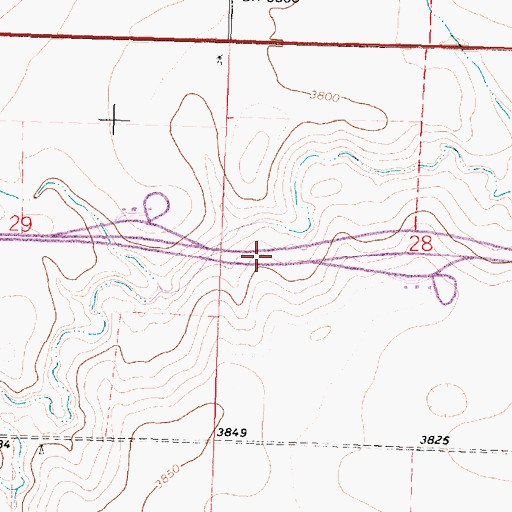 Topographic Map of Kansas Department of Transportation Sherman County Rest Area, KS