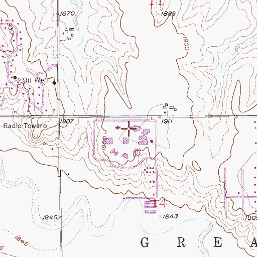 Topographic Map of Barton Community College Planetarium, KS