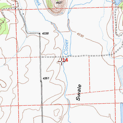 Topographic Map of Witcher Creek, CA