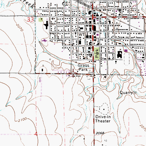Topographic Map of Nekoma Bank Museum, KS