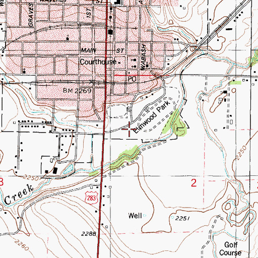 Topographic Map of Norton County Equine Facility, KS